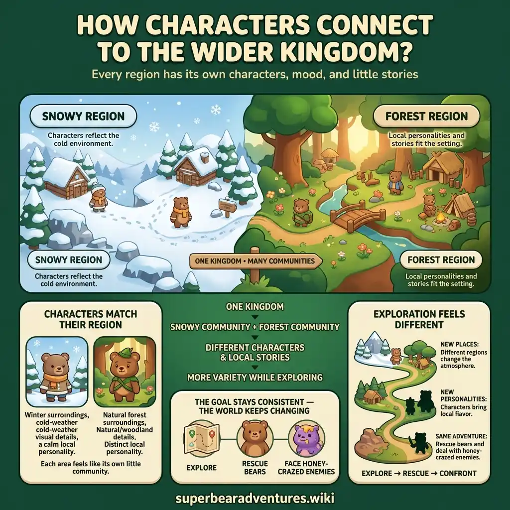 How Characters Connect to the Wider Kingdom?