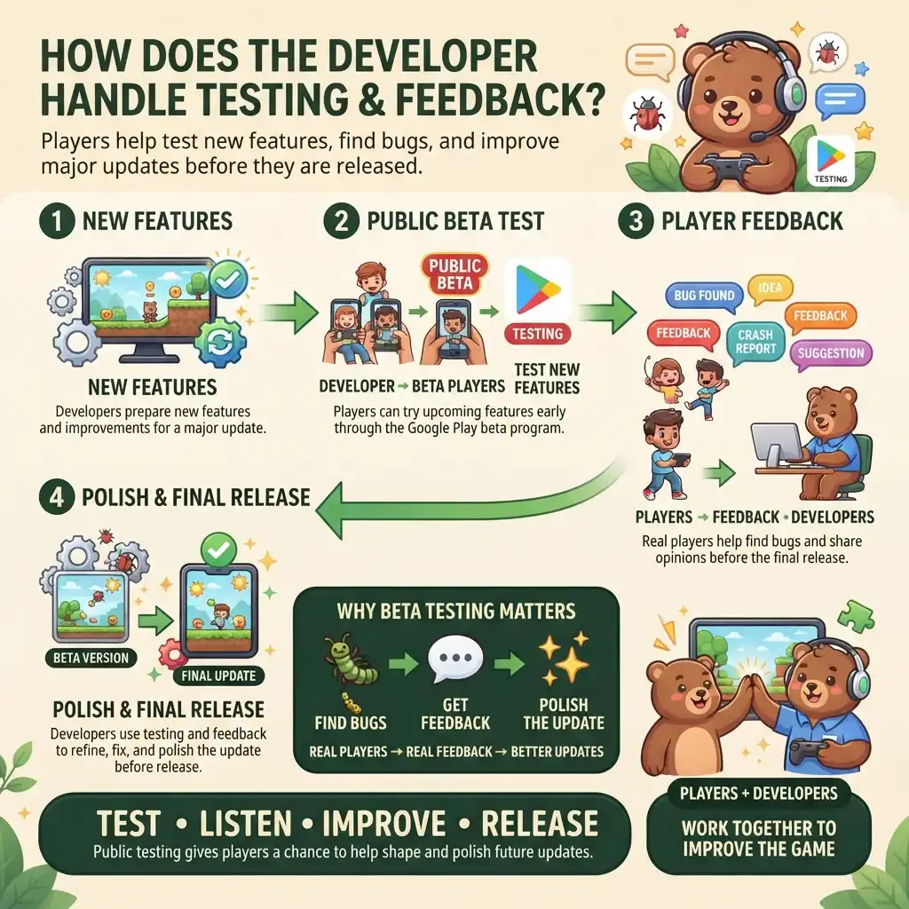 How the Developer Handles Testing and Feedback?